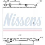 Слика 1 $на Воден радиатор (ладник) NISSENS 61284