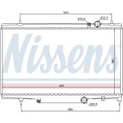 Слика 1 $на Воден радиатор (ладник) NISSENS 61297