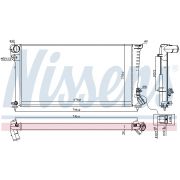 Слика 1 на Воден радиатор (ладник) NISSENS 61326A