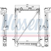 Слика 1 на Воден радиатор (ладник) NISSENS 61441A