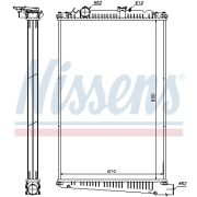 Слика 1 $на Воден радиатор (ладник) NISSENS 614420