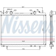 Слика 1 на Воден радиатор (ладник) NISSENS 61672A