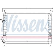 Слика 1 $на Воден радиатор (ладник) NISSENS 61683