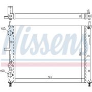 Слика 1 на Воден радиатор (ладник) NISSENS 61806