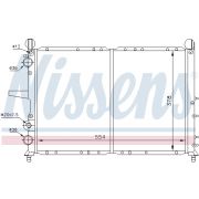 Слика 1 на Воден радиатор (ладник) NISSENS 61816