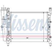 Слика 1 $на Воден радиатор (ладник) NISSENS 61940