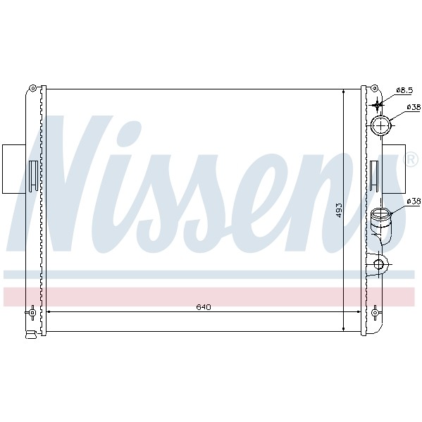 Слика на Воден радиатор (ладник) NISSENS 61972 за камион Iveco Daily 1 Box ORA-06502: PL/  - 109 коњи дизел