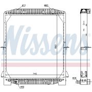 Слика 1 на Воден радиатор (ладник) NISSENS 61973A