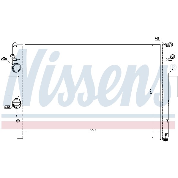 Слика на Воден радиатор (ладник) NISSENS 61987 за камион Iveco Daily 2006 Platform 29L12 - 116 коњи дизел