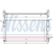 Слика 1 на Воден радиатор (ладник) NISSENS 62046A