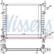 Слика 1 $на Воден радиатор (ладник) NISSENS 62083A