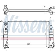 Слика 1 на Воден радиатор (ладник) NISSENS 62105