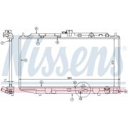 Слика 1 на Воден радиатор (ладник) NISSENS 62256