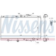 Слика 1 на Воден радиатор (ладник) NISSENS 62258