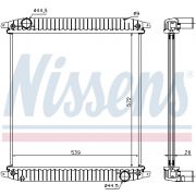 Слика 1 на Воден радиатор (ладник) NISSENS 62341A