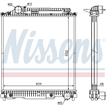 Слика на Воден радиатор (ладник) NISSENS 626470