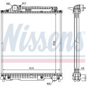 Слика 1 $на Воден радиатор (ладник) NISSENS 626470