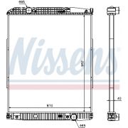 Слика 1 на Воден радиатор (ладник) NISSENS 626490