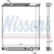 Слика 1 $на Воден радиатор (ладник) NISSENS 626530