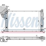 Слика 1 на Воден радиатор (ладник) NISSENS 62685A