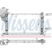 Слика 1 на Воден радиатор (ладник) NISSENS 62686A