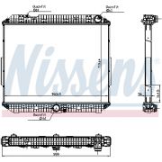 Слика 1 на Воден радиатор (ладник) NISSENS 6270020