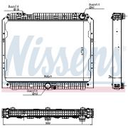 Слика 1 на Воден радиатор (ладник) NISSENS 627003