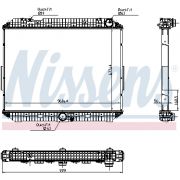 Слика 1 на Воден радиатор (ладник) NISSENS 6270030