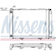 Слика 1 на Воден радиатор (ладник) NISSENS 62734A