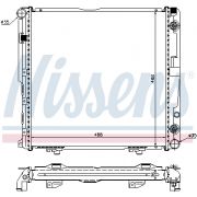 Слика 1 на Воден радиатор (ладник) NISSENS 62751A