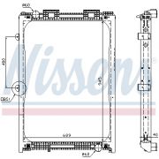 Слика 1 на Воден радиатор (ладник) NISSENS 62870A