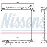 Слика 1 на Воден радиатор (ладник) NISSENS 62877A