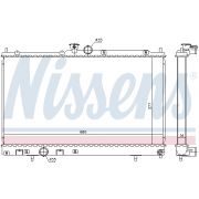 Слика 1 на Воден радиатор (ладник) NISSENS 628956