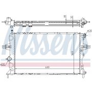 Слика 1 на Воден радиатор (ладник) NISSENS 63006A