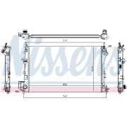 Слика 1 на Воден радиатор (ладник) NISSENS 63024A