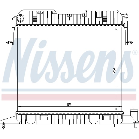 Слика на Воден радиатор (ладник) NISSENS 63043