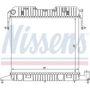 Слика 1 $на Воден радиатор (ладник) NISSENS 63043