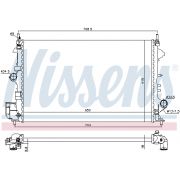 Слика 1 $на Воден радиатор (ладник) NISSENS 630789