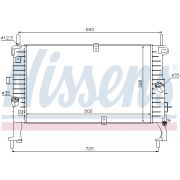 Слика 1 $на Воден радиатор (ладник) NISSENS 63092