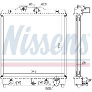 Слика 1 на Воден радиатор (ладник) NISSENS 633081