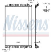 Слика 1 на Воден радиатор (ладник) NISSENS 63329A