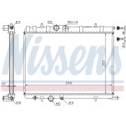 Слика 1 на Воден радиатор (ладник) NISSENS 63502