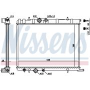 Слика 1 на Воден радиатор (ладник) NISSENS 63502A