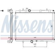 Слика 1 на Воден радиатор (ладник) NISSENS 63606A