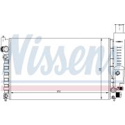 Слика 1 на Воден радиатор (ладник) NISSENS 63613