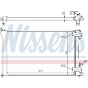 Слика 1 $на Воден радиатор (ладник) NISSENS 63701