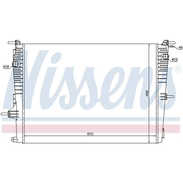Слика на Воден радиатор (ладник) NISSENS 637606 за Renault Megane CC 1.6 16V (EZ0U, EZ1U) - 110 коњи бензин