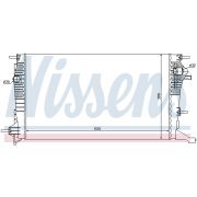 Слика 1 на Воден радиатор (ладник) NISSENS 637607