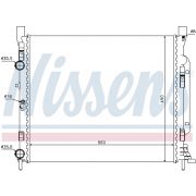 Слика 1 на Воден радиатор (ладник) NISSENS 637623