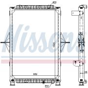 Слика 1 на Воден радиатор (ладник) NISSENS 63778A